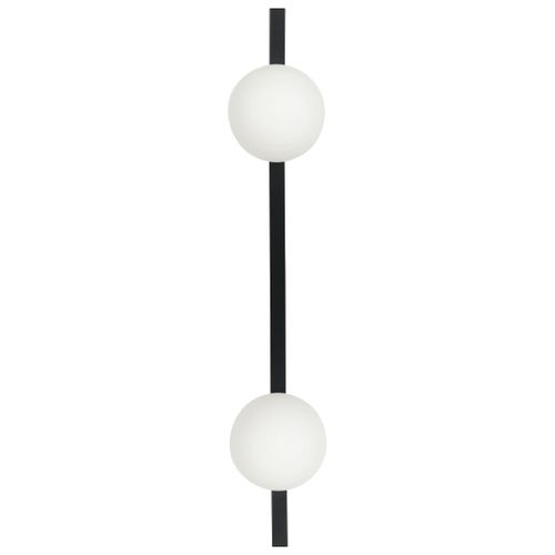 Applique Murale En Métal Noir à 2 Lumières Isabella