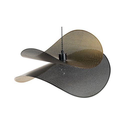 Lampe Suspension En Métal Noir Et Doré Doyles