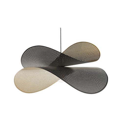 Lampe Suspension En Métal Noir Et Doré Doyles