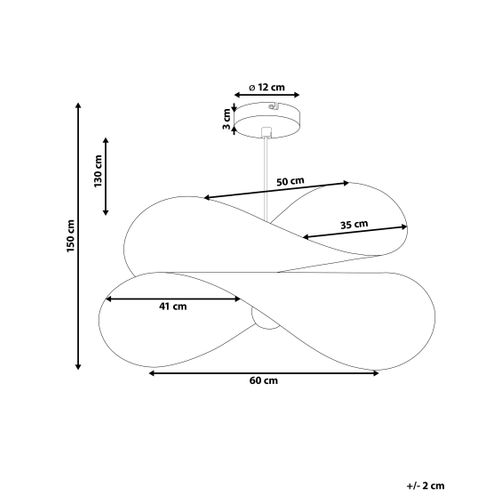 Lampe Suspension En Métal Noir Et Doré Doyles