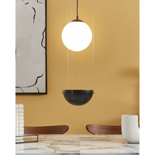 Lampe Suspension Tobins Verre Noir