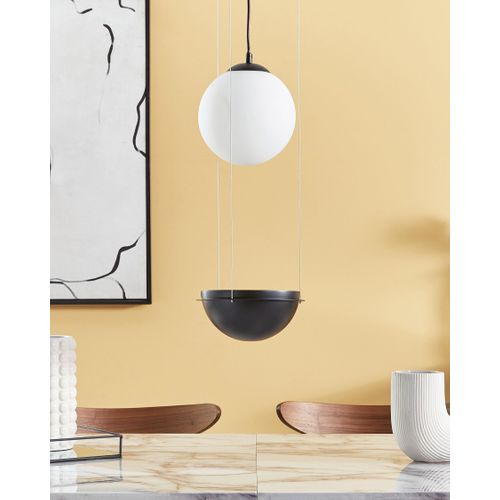 Lampe Suspension Tobins Verre Noir