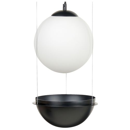 Lampe Suspension Tobins Verre Noir