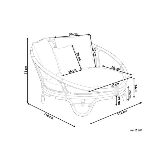 Chaise Longue De Jardin Rotin Naturel Rossano