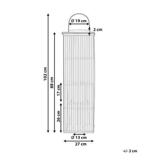 Lanterne En Bambou Ton Naturel 88 Cm Balabac