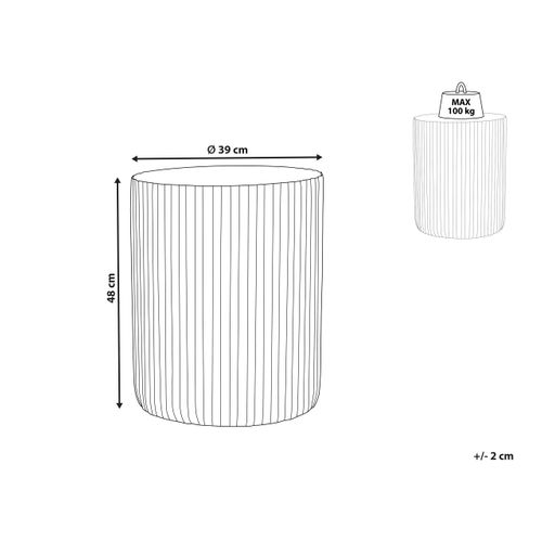 Table D'appoint Grise Amaro