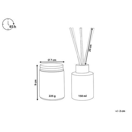 Bougie En Cire De Soja Et Diffuseur De Parfum Vanille Dark Elegance