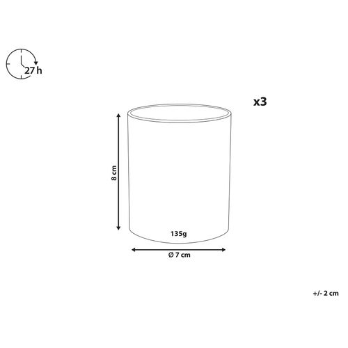 3 Bougies à La Cire De Soja Parfumées Océan/ Thé Blanc/ Prairie Estivale Sheer Joy