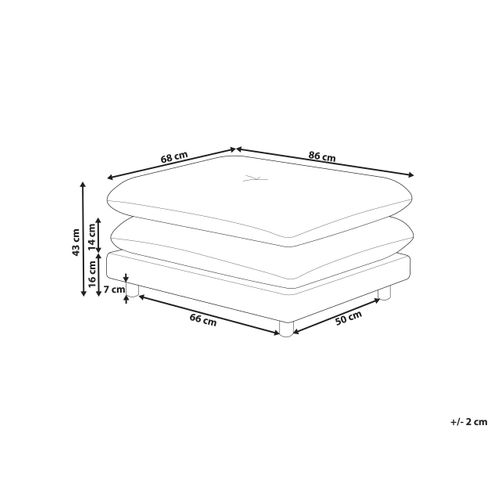 Ottoman Heden Tissu Beige