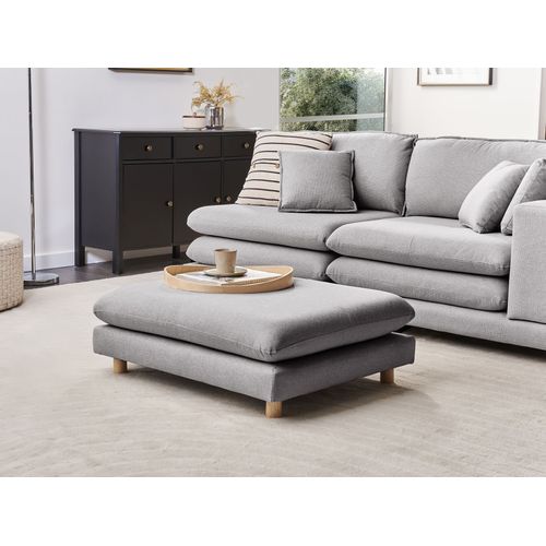 Ottoman Heden Tissu Gris