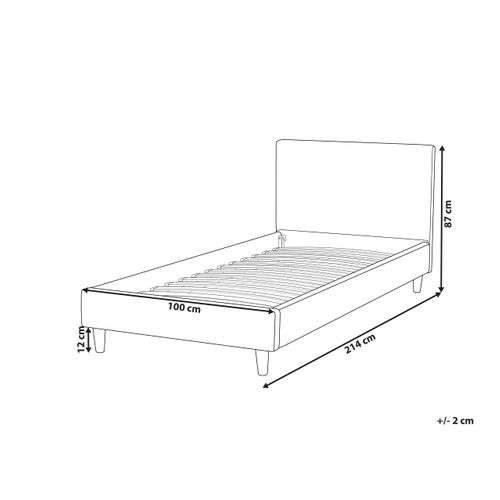 Revêtement De Cadre De Lit Bleu Clair Fitou