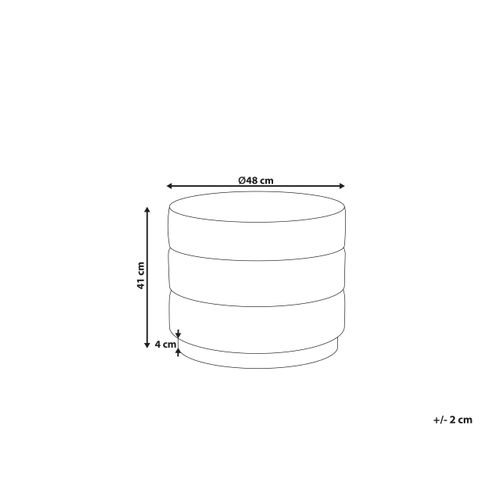 Pouf En Velours Rose Louin