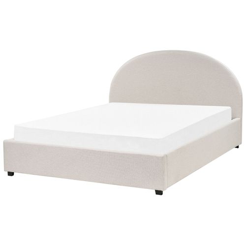 Lit Ottoman Tissu Vaucluse 160 X 200 Cm Beige Clair