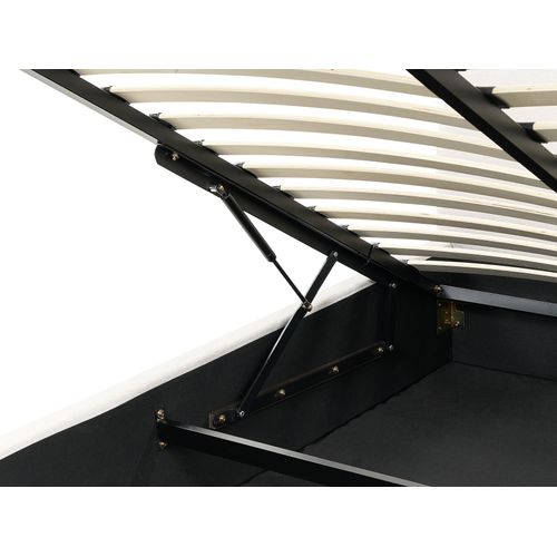 Lit Ottoman Tissu Vaucluse 160 X 200 Cm Beige Clair