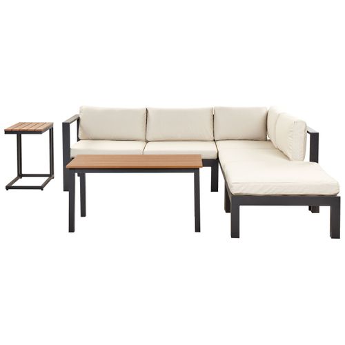 Set De Salon Aluminium Beige Messina