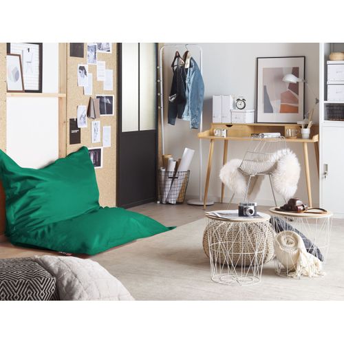 Housse De Pouf Fuzzy 180 Cm 140 Cm Vert Émeraude