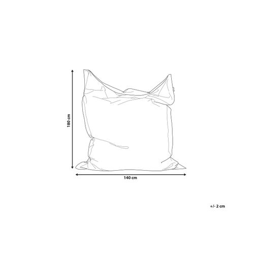 Housse De Pouf Fuzzy 180 Cm 140 Cm Vert Émeraude
