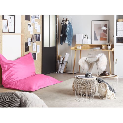 Housse De Pouf Fuzzy 180 Cm 140 Cm Rose Fushia