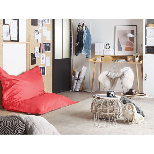 Housse De Pouf Fuzzy 180 Cm 140 Cm Rouge