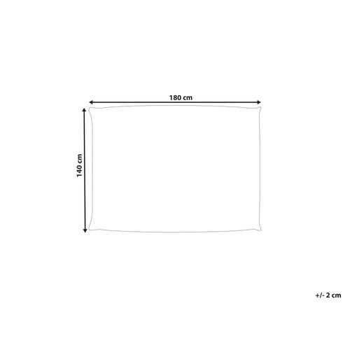 Housse De Pouf Fuzzy 180 Cm 140 Cm Rouge