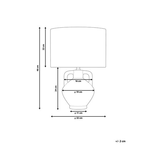 Lampe à Poser Labrada Céramique Blanc