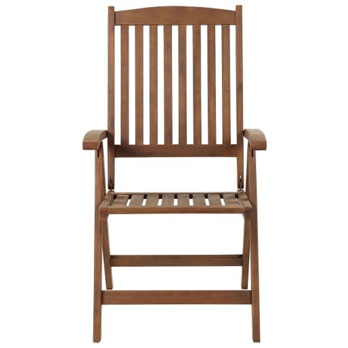 Chaise De Jardin Set De 2 Bois Blanc Cassé Amantea