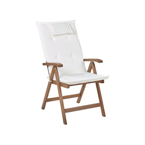 Ensemble Pour Bistro Avec Coussin Bois Blanc Cassé Amantea