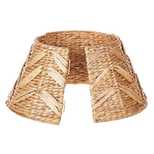 Jupe De Sapin De Noël Fibre De Jacinthe D'eau Naturel Sapin