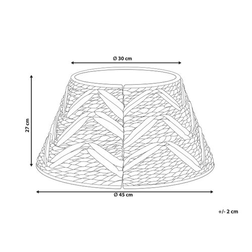 Jupe De Sapin De Noël Fibre De Jacinthe D'eau Naturel Sapin