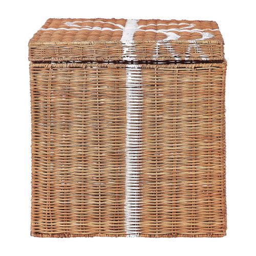 Lot De 3 Boîtes En Rotin Marron Cadeau