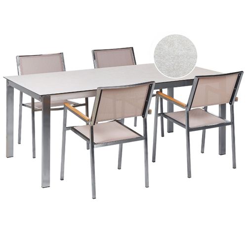 Set De Salle à Manger Verre Blanc Cosoleto/grosseto