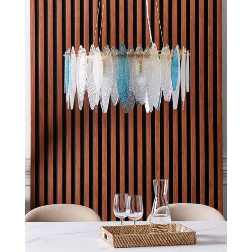 Lustre Malacca Verre Multicolore