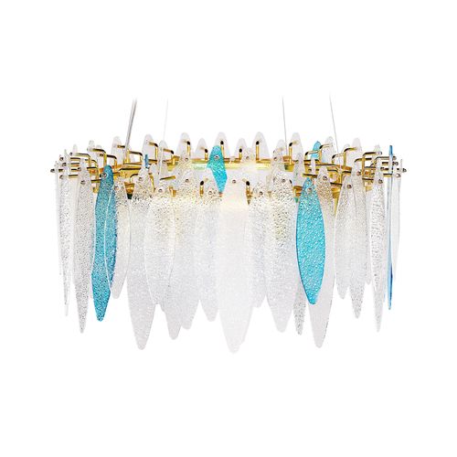 Lustre Malacca Verre Multicolore