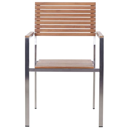 Lot De 6 Chaises De Jardin Viareggio Teck Certifié Fsc® Marron
