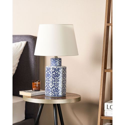 Lampe à Poser Blanc Et Bleu Marcelin