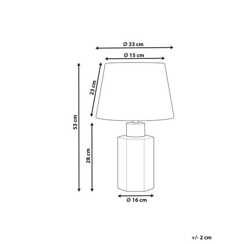 Lampe à Poser Blanc Et Bleu Marcelin
