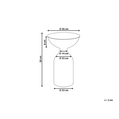 Table D'appoint En Métal Vert D 36 Cm Cota