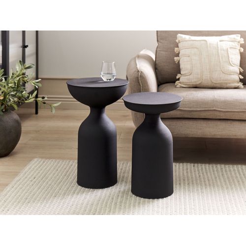 Table D'appoint En Métal Noir Tenjo