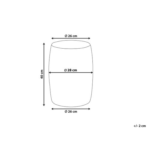 Table D'appoint En Métal Marron Et Noir D 26 Cm Fraguita