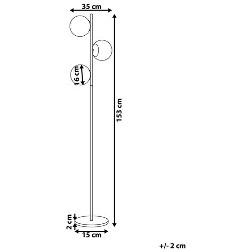 Lampadaire Wadi Métal Noir