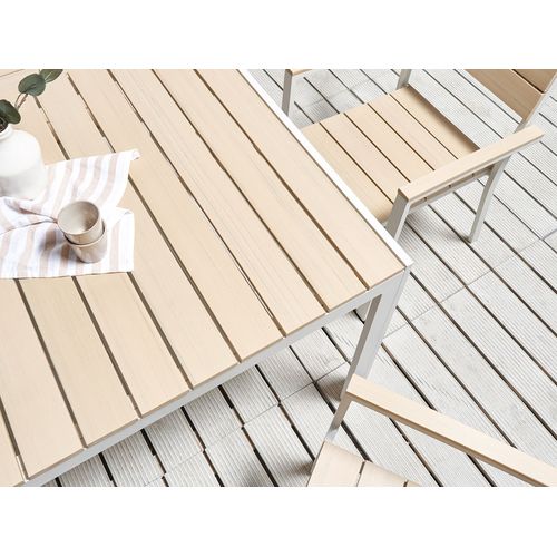 Set De Salle à Manger Métal Beige Como