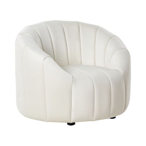 Ensemble De Salon 6 Places Malung Velours Blanc Cassé