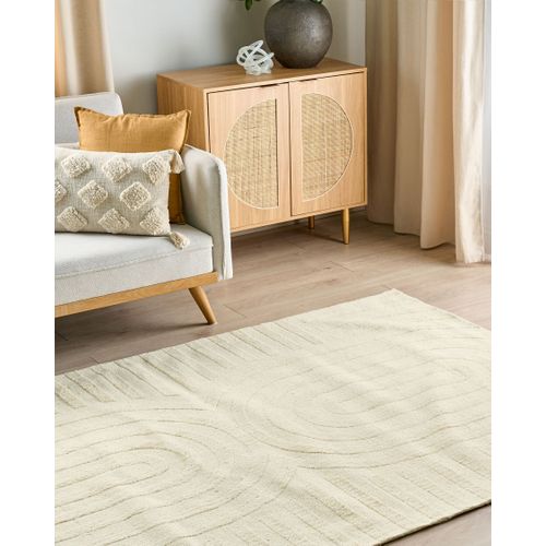 Tapis En Laine Beige 160 X 230 Cm Mastung