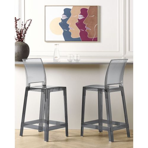 Tabouret De Bar Set De 2 Noir Wellington