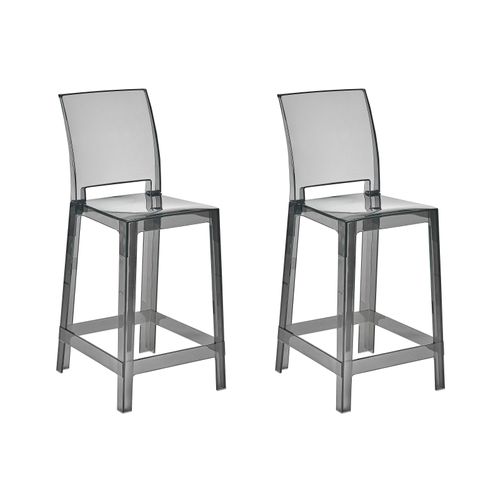 Tabouret De Bar Set De 2 Noir Wellington