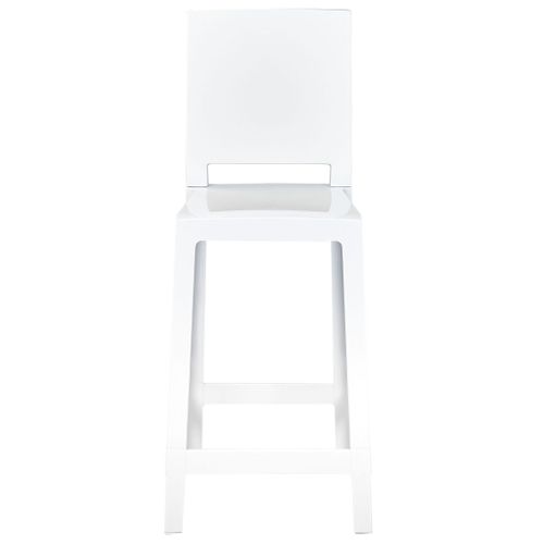 Tabouret De Bar Set De 2 Blanc Wellington