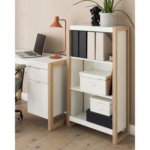 Bibliothèque 3 Étagères Blanc Johnson