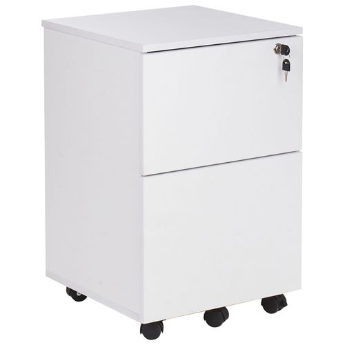 Armoire De Rangement à 2 Tiroirs Blanche Johnson