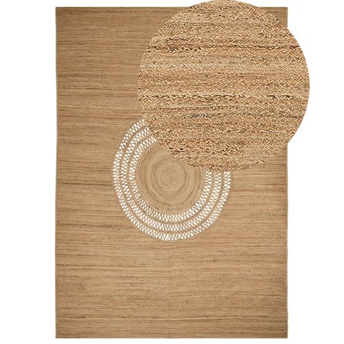 Tapis En Jute Beige 160 X 230 Cm Bogazoren