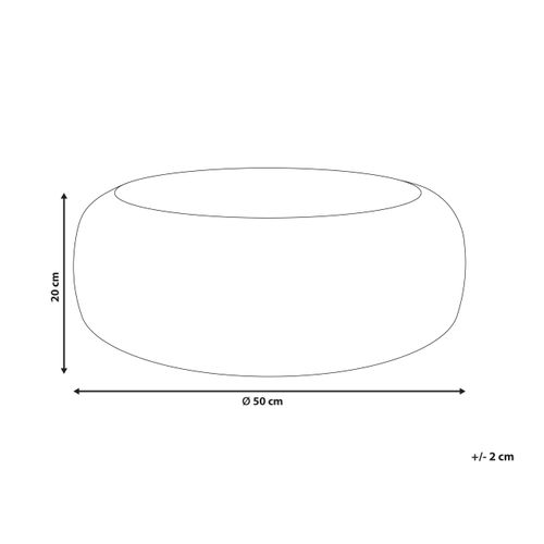 Pouf En Osier Clair D 50 Cm Backan